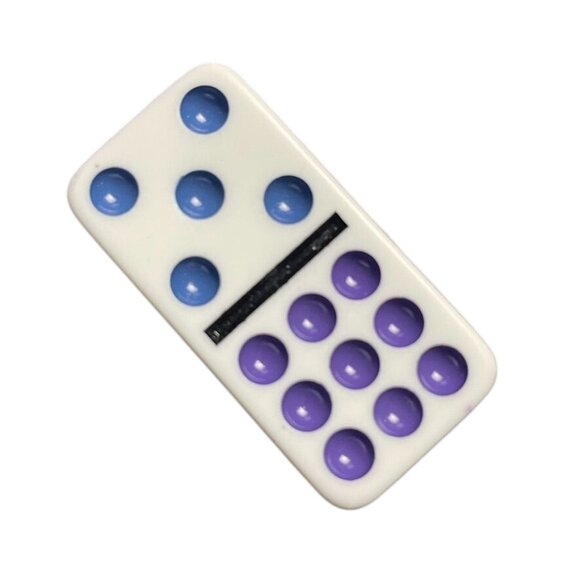 Double Twelve Dominoes Replacement Tile 5 9  Color Dot mq - Picture 2 of 3